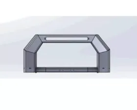 Hammerhead Armor F-250-F-550 Bumper Bull Bar With Light Mounting Points For 17-18 Ford F250-F-550 Wrinkle Black