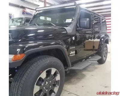 Hammerhead Armor Jeep JL Running Boards 18-Pres Wrangler JL 4 Door Wrinkle Black X Series - 600-56-0740