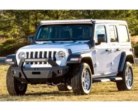 Hammerhead Armor Jeep JL Stubby Front Winch Bumper Pre Runner X Series 18-Pres Wranlger JL Black Steel