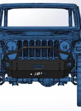 Hammerhead Armor Jeep JL Stubby Front Winch Bumper Pre Runner For 18-Pres Wrangler JL Black Steel                                     - 600-56-0761 - Image 2