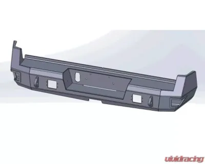 Hammerhead Armor Tacoma Flush Mount Rear Bumper For 16-18 Tacoma Black Steel - 600-56-0771