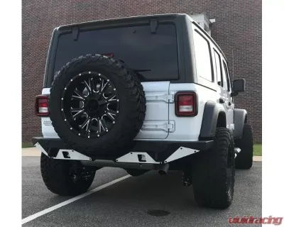 Hammerhead Armor Ravager Series Rear Bumper Full Width Wrinkle Black Finish Jeep Wrangler JL 2018-Present - 600-56-0784