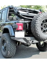 Hammerhead Armor Ravager Series Rear Bumper Full Width Wrinkle Black Finish Jeep Wrangler JL 2018-Present                                     - 600-56-0784 - Image 2
