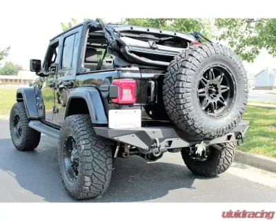 Hammerhead Armor Ravager Series Rear Bumper Full Width Wrinkle Black Finish Jeep Wrangler JL 2018-Present - 600-56-0784