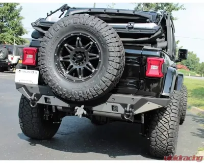 Hammerhead Armor Ravager Series Rear Bumper Full Width Wrinkle Black Finish Jeep Wrangler JL 2018-Present - 600-56-0784
