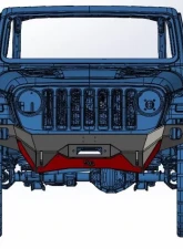 Hammerhead Armor Jeep JL Front Winch Bumper Full Width No Brushguard For 18-Pres Wrangler JL Ravager Series                                     - 600-56-0788 - Image 2
