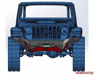 Hammerhead Armor Jeep JL Front Winch Bumper Full Width No Brushguard For 18-Pres Wrangler JL Ravager Series - 600-56-0788