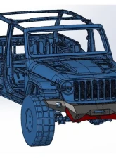 Hammerhead Armor Jeep JL Front Winch Bumper Full Width No Brushguard For 18-Pres Wrangler JL Ravager Series                                     - 600-56-0788 - Image 3