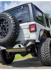 Hammerhead Armor Ravager Series Rear Bumper Stubby Wrinkle Black Finish Jeep Wrangler JL 2018-Present                                     - 600-56-0794 - Image 2
