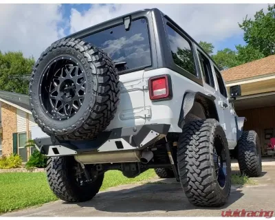 Hammerhead Armor Ravager Series Rear Bumper Stubby Wrinkle Black Finish Jeep Wrangler JL 2018-Present - 600-56-0794