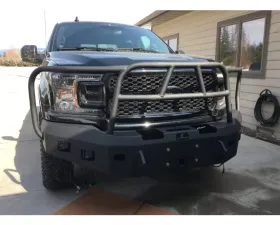 Hammerhead Armor F-150 Front Winch Bumper Full Brushguard For 18-Pres Ford F-150 Black Steel X-Series