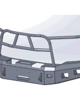 Hammerhead Armor F-150 Front Winch Bumper Full Brushguard For 18-Pres Ford F-150 Black Steel X-Series                                     - 600-56-0814 - Image 5