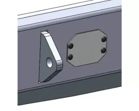 Hammerhead Armor Flush Mount Light Hole Cover Plates