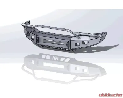 Hammerhead Armor Low Profile Pre-Runner Front Black Bumper (Non-Winch) Dodge Ram 2500 | 3500 | 4500 | 5500 2006-2009 - 600-56-0821