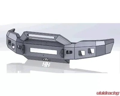 Hammerhead Armor Low Profile Formed Guard Front Black Bumper (Non-Winch) Ford F-150 2018+ - 600-56-0823