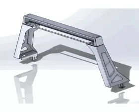 Hammerhead Armor Silverado/Sierra Headache Rack For 15-20 Silverado/Sierra 2500-3500 Black Steel