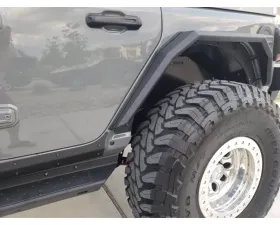 Hammerhead Armor Jeep JL Rear Fender Flares For 18-Pres Wrangler JL Black Steel Steel Ravager Series