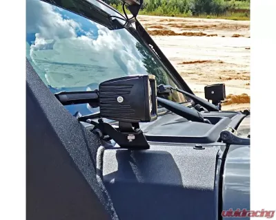 Hammerhead Armor Jeep JL Hood Light Brackets For 18-Pres Wrangler JL - 600-56-0830