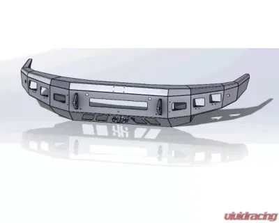 Hammerhead Armor Low Profile No Bull Bar Front Black Bumper (Non-Winch) Nissan Titan XD 2016-2021 - 600-56-0834