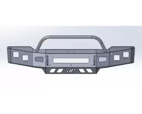 Hammerhead Armor Low Profile Pre-Runner Front Black Bumper (Non-Winch) Chevrolet Silverado 1500 2019-2020