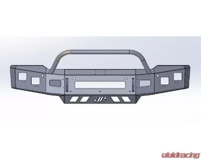 Hammerhead Armor Low Profile Pre-Runner Front Black Bumper (Non-Winch) Chevrolet Silverado 1500 2019-2020 - 600-56-0843