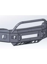 Hammerhead Armor Low Profile Pre-Runner Front Black Bumper (Non-Winch) Chevrolet Silverado 1500 2019-2020                                     - 600-56-0843 - Image 2
