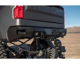 Hammerhead Armor Silverado Rear Bumper With Sensors Flush Mount For 19-Pres Silverado 1500 Black Steel