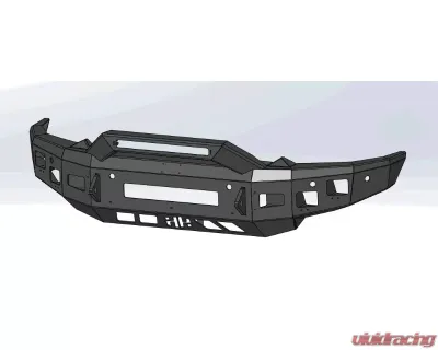 Hammerhead Armor Low Profile Formed Guard Front Black Bumper (Non-Winch) Ram 1500 2019-2021 - 600-56-0850