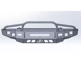 Hammerhead Armor Low Profile Pre-Runner Front Black Bumper (Non-Winch) Ram 1500 2019-2021