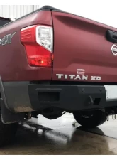 Hammerhead Armor Titan XD Rear Bumper With Sensors For 16-20 Titan XD Black Steel                                     - 600-56-0853 - Image 2