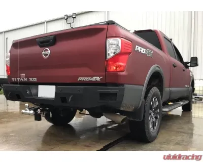 Hammerhead Armor Titan XD Rear Bumper With Sensors For 16-20 Titan XD Black Steel - 600-56-0853