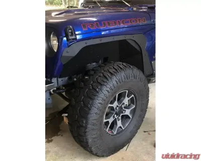 Hammerhead Armor Jeep JL Inner Fenders Front For 18-20 Wrangler JL Black Aluminum - 600-56-0857