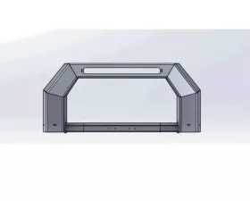 Hammerhead Armor Sierra Bumper Bull Bar For 19-20 Sierra 1500 Black Steel