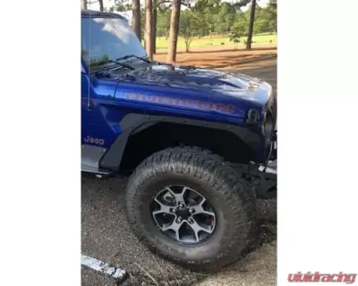 Hammerhead Armor Jeep JL Flare Deletes Front For 18-20 Wrangler JL Black Steel - 600-56-0883