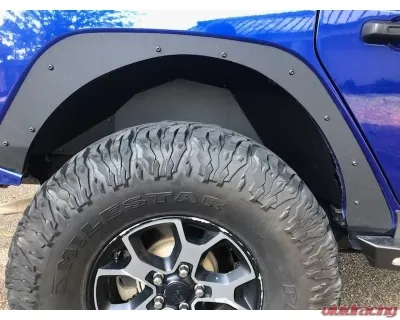 Hammerhead Armor Jeep JL Flare Deletes Rear For 18-Pres Wrangler JL Black Steel - 600-56-0884