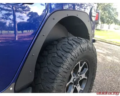 Hammerhead Armor Jeep JL Flare Deletes Rear For 18-Pres Wrangler JL Black Steel - 600-56-0884