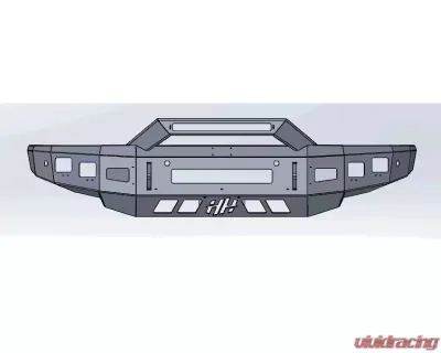 Hammerhead Armor Stand Low Profile Front Black Bumper (Non-Winch) Nissan Titan 2016-2020 - 600-56-0889