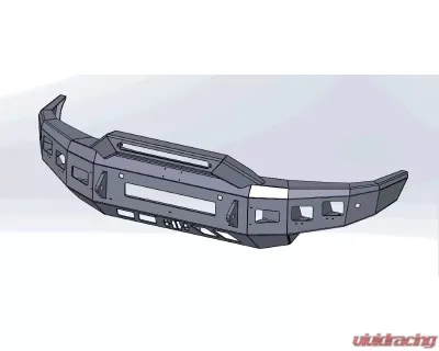 Hammerhead Armor Stand Low Profile Front Black Bumper (Non-Winch) Nissan Titan 2016-2020 - 600-56-0889