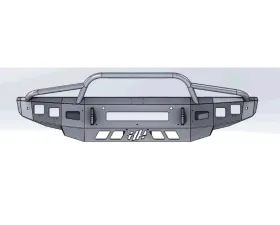 Hammerhead Armor Stand Low Profile Pre-Runner Front Black Bumper (Non-Winch) Nissan Titan XD 2016-2020