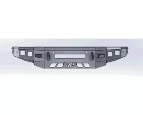 Hammerhead Armor Stand Low Profile No Bull Bar Front Black Bumper (Non-Winch) Nissan Titan XD 2016-2020