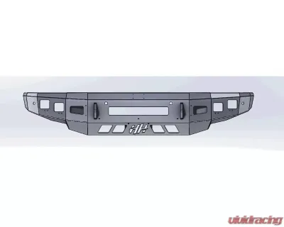 Hammerhead Armor Stand Low Profile No Bull Bar Front Black Bumper (Non-Winch) Nissan Titan XD 2016-2020 - 600-56-0891
