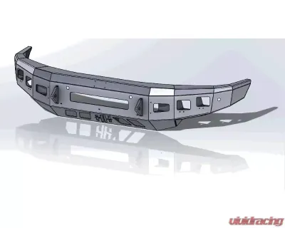 Hammerhead Armor Stand Low Profile No Bull Bar Front Black Bumper (Non-Winch) Nissan Titan XD 2016-2020 - 600-56-0891