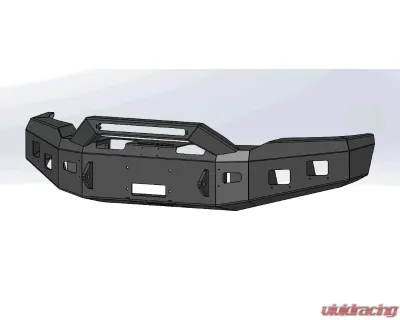 Hammerhead Armor F-150 Front Winch Bumper For 18-20 F-150 Formed Guard Black Steel - 600-56-0899