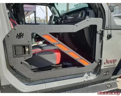 Hammerhead Armor Jeep JL Half Doors Front For 18-Pres Wrangler JL Black Steel - 600-56-0902