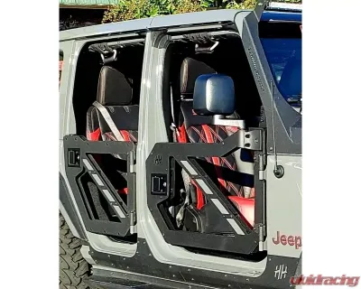 Hammerhead Armor Jeep JL Half Doors Front For 18-Pres Wrangler JL Black Steel - 600-56-0902