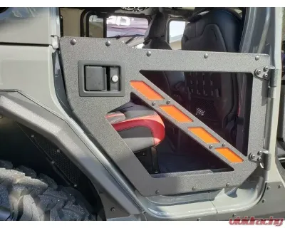 Hammerhead Armor Jeep JL Half Doors Rear For 18-Pres Wrangler JL Unlimited Black Steel - 600-56-0903