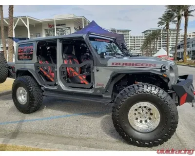 Hammerhead Armor Jeep JL Half Doors Rear For 18-Pres Wrangler JL Unlimited Black Steel - 600-56-0903