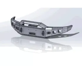 Hammerhead Armor Titan Front Winch Bumper Stand Winch For 16-20 Titan Black Steel