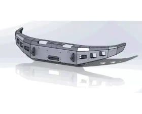 Hammerhead Armor Titan Front Winch Bumper Stand Winch No Bull Bar For 16-20 Titan Black Steel