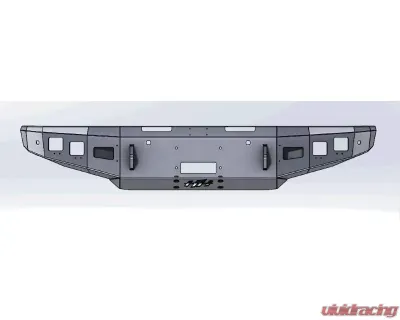 Hammerhead Armor Titan Front Winch Bumper Stand Winch No Bull Bar For 16-20 Titan Black Steel - 600-56-0905